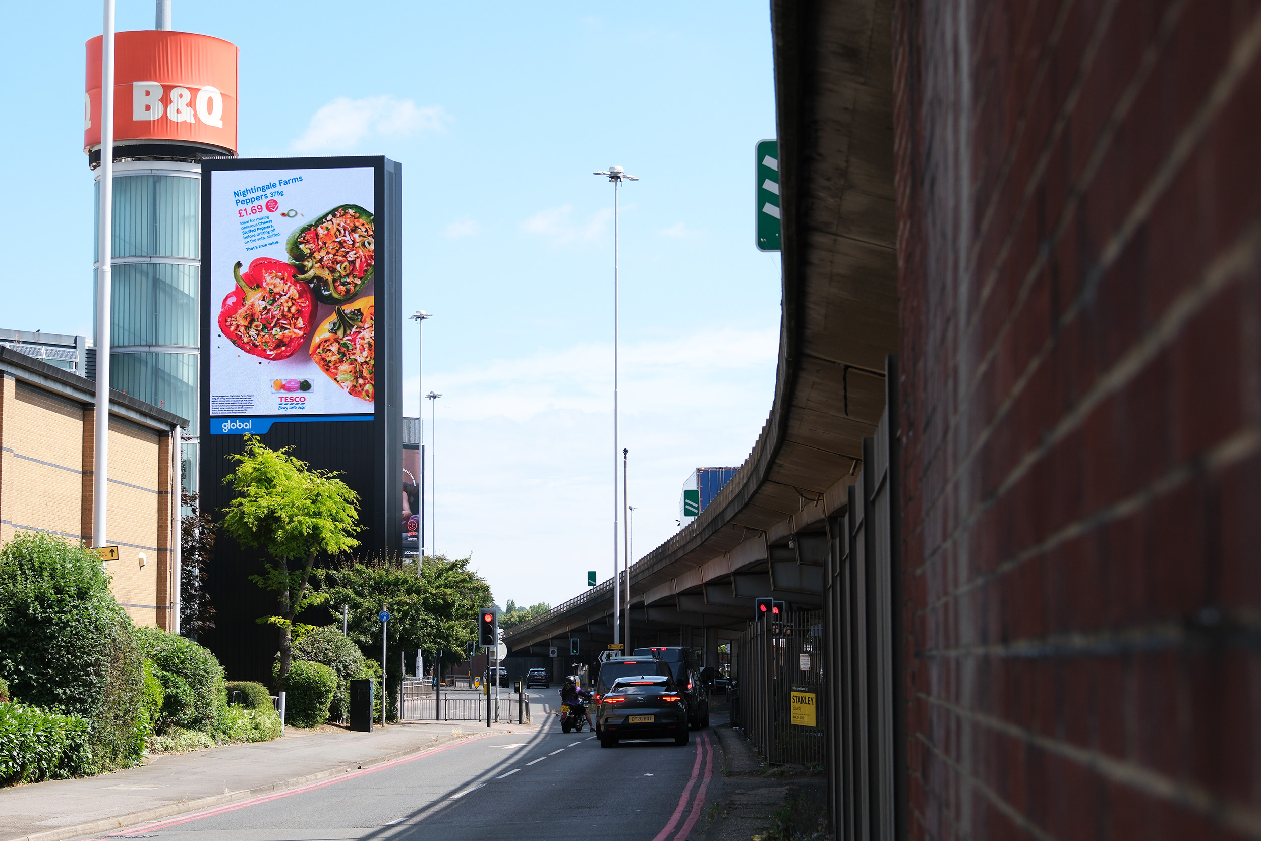 large digital out of home LED Display, showing adverts - A3 Tower